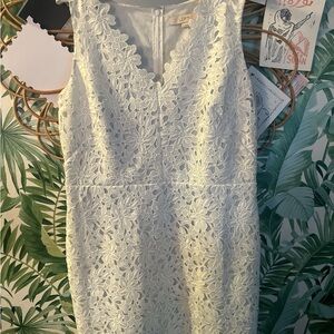 Ann Taylor White Lace Dress